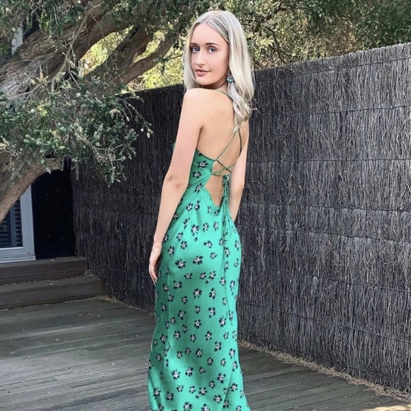 bec and bridge tropicana midi dress rent